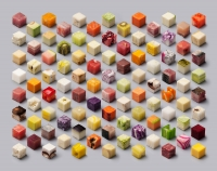 Cắt đồ ăn hình khối vuông: đẹp và lạ