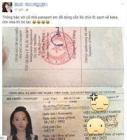 Thiếu nữ bị vẽ bậy vào hộ chiếu - khổ thân em :))
