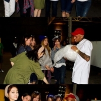T-ara N4 gặp gỡ Chris Brown tại Mỹ