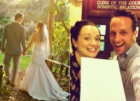 Cặp vợ chồng chụp ảnh 'tự sướng' cùng nhau sau khi vừa ly hôn - vui gớm :|
