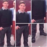 Messi lại bị chê với trang phục thảm họa.rất bình dân và dân dã =))
