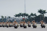 Hơn 100 Cảnh sát giao thông dẫn đoàn đón Tổng thống Obama tại Hà Nội