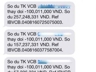 Chủ thẻ Vietcombank bỗng dưng mất 500 triệu đồng chỉ qua một đêm