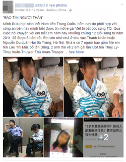Bé gái 12 tuổi người Việt được người đàn ông Trung Quốc đưa đi khám thai 12 tuần