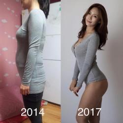 Choáng với cô gái Hàn từ bụng bự mông lép hóa mỹ nhân đẹp "đảo điên"