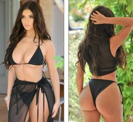 Demi Rose diện áo tắm bốc lửa khoe vòng ba ngoại cỡ