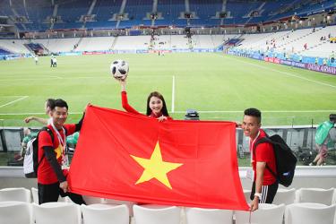 Top 10 Hoa hậu Hoàn vũ Việt Nam khoe sắc ở World Cup