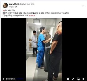 Học viên thực tập ở BV Việt Đức bị tố sàm sỡ bệnh nhân trong phòng chụp X-quang
